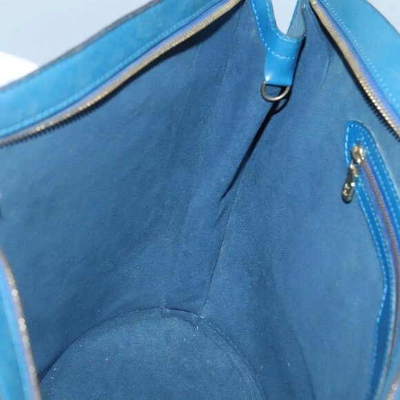 LOUIS VUITTON Epi Saint Jacques Shopping Shoulder Bag Blue M52275 LV Auth 120775 - Picture 12 of 16